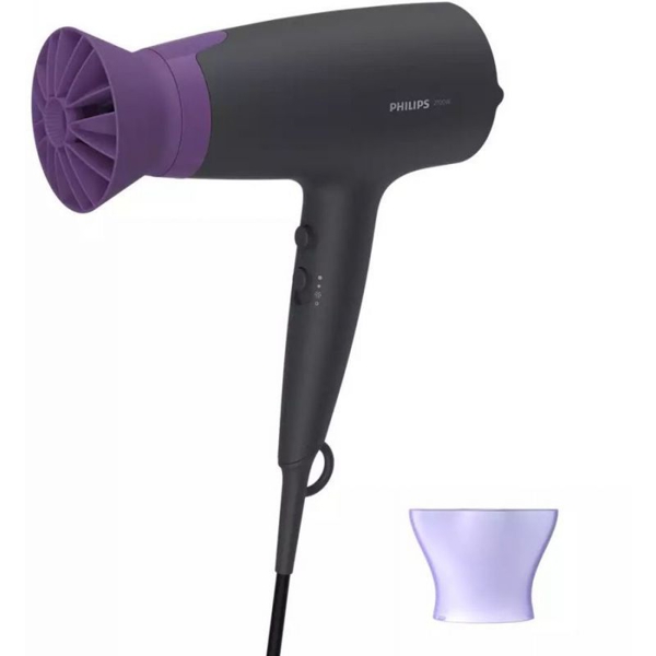 ფენი PHILIPS BHD351/30 2100 W Black/Purple