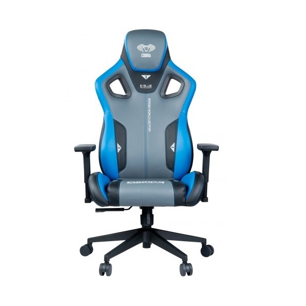 Gaming სკამი E-Blue EEC312BLAA-IA Gaming Cobra Chair, Gray/Blue