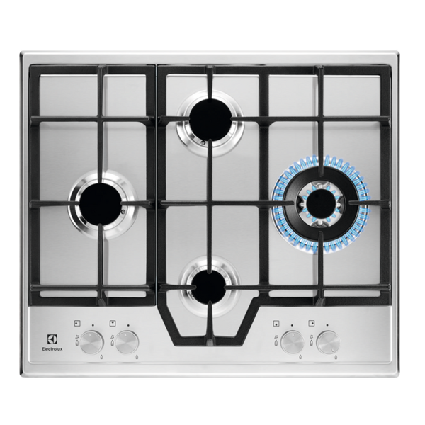 ქურის ზედაპირი ELECTROLUX GME363NX, 4 Burners, Stainless steel