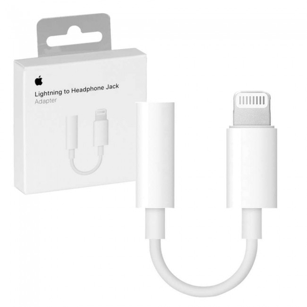 IOS APPLE LIGHTNING TO 3.5 MM HEADPHONE JACK ADAPTER MODEL A1749 (MMX62ZMA)