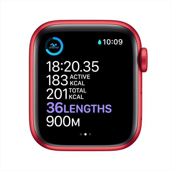 სმარტ საათი Apple Watch Series 6 GPS Sport Band - Regular Model A2292 (M00M3UL/A)