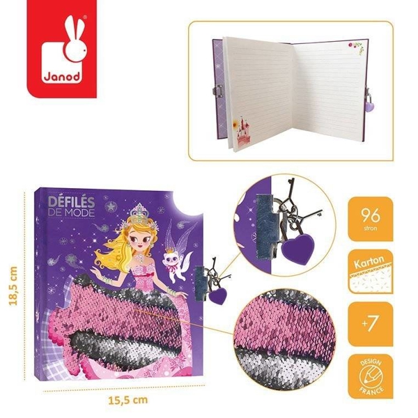 ბლოკნოტი Janod J07857 SECRET DIARY PRINCESSES