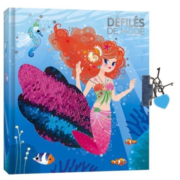 Janod J07858 Cardboard/Paper/Metal Mermaids Secret Diary