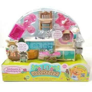 სათამაშო სამზარეულოს ნაკრები LIL WOODZEEZ 6125Z KITCHENETTE & HOUSEKEEPING SET