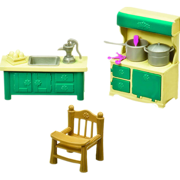 სათამაშო სამზარეულოს ნაკრები LIL WOODZEEZ 6125Z KITCHENETTE & HOUSEKEEPING SET