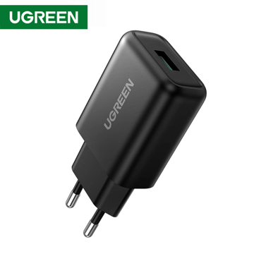 მობილურის დამტენი UGREEN CD122 (70273), 18W, Quick Charge USB Charger, Black