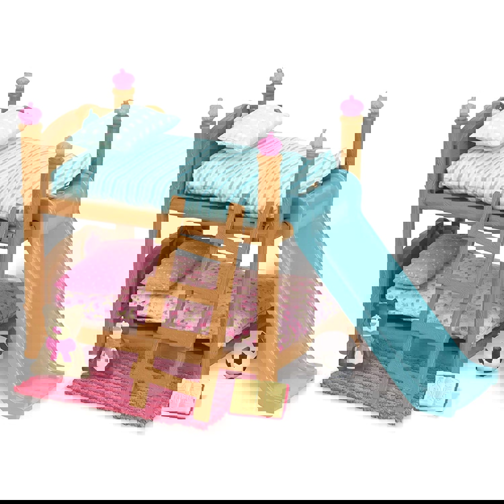 სათამაშოების ნაკრები Lil Woodzeez 6169Z BUNK BED KIDS ROOM