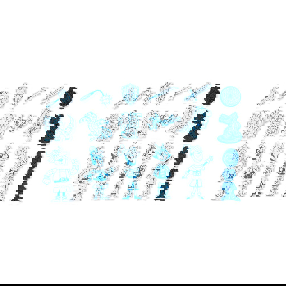 გონებრივი სათამაშო JANOD Stamps Knights 30 pcs