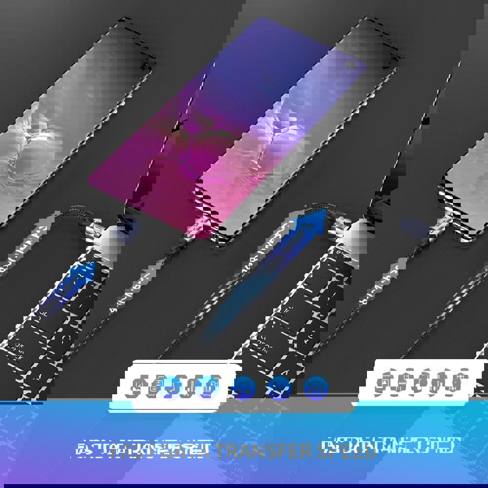 UGREEN US261 (50152), 60W, Type-c to Type-c, 2m, Black