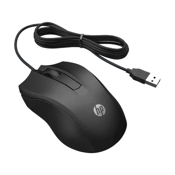 მაუსი HP Wired Mouse 100 USB Black