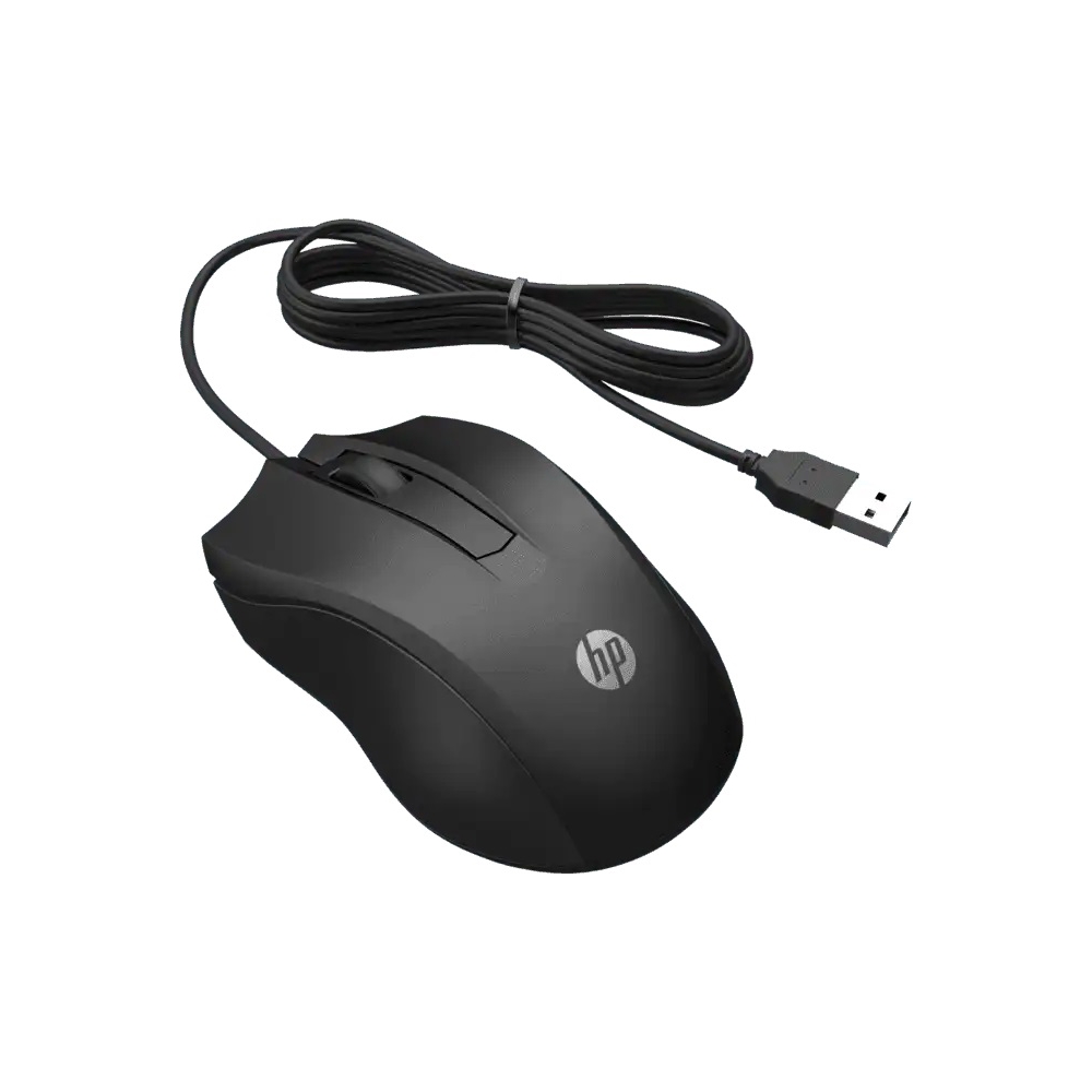 HP Wired Mouse 100 USB Black