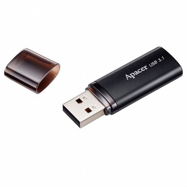 USB ფლეშ მეხსიერება Apacer AP32GAH25BB-1 32GB, USB 3.1 Gen1 Flash Drive Black