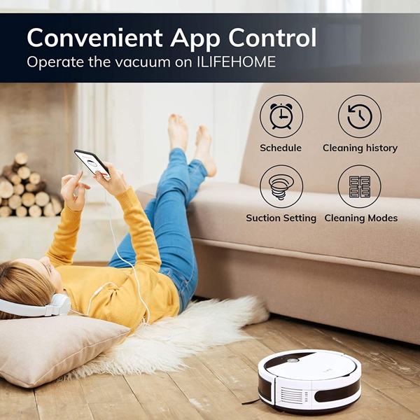 რობოტი მტვერსასრუტი ILIFE V9e Robot Vacuum Cleaner Smart 700ML Dust Box App Control suction 110 Mins RunTime MAX Mode Auto Charge