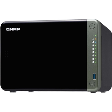 Storage System Qnap TS-653D-4G, 6-Bay Tower NAS, 2.7GHz, 4GB DDR4 SODIMM RAM, SATA 6Gb/s, Black