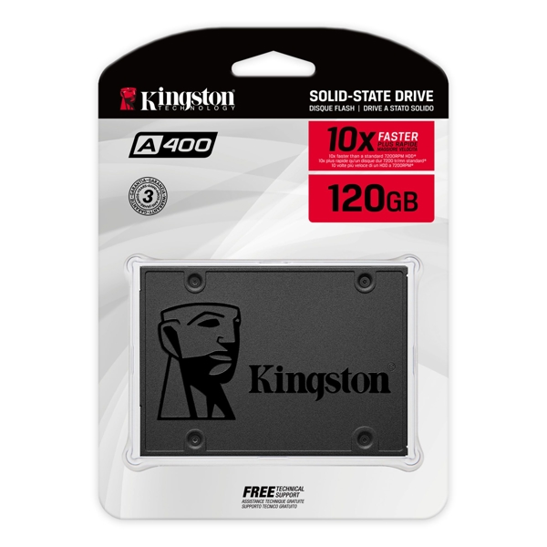 მყარი დისკი Kingston 960GB SSD 2.5" A400 SATA3 (7mm height)