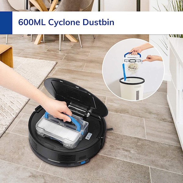 რობოტი მტვერსასრუტი ILIFE B5 Max Robot vacuum cleaner Mobile Phones WIFI APP Control, Mop and Sweep, 2000pa Strong Suction, 600ml Large Dust Bin, 1L Dust Bag