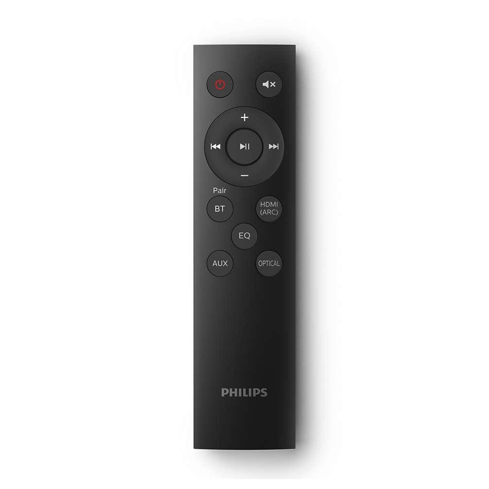 დინამიკი Philips TAB5305 2.1 Soundbar Speaker, Wireless, Remote Control, Bluetooth, HDMI Black