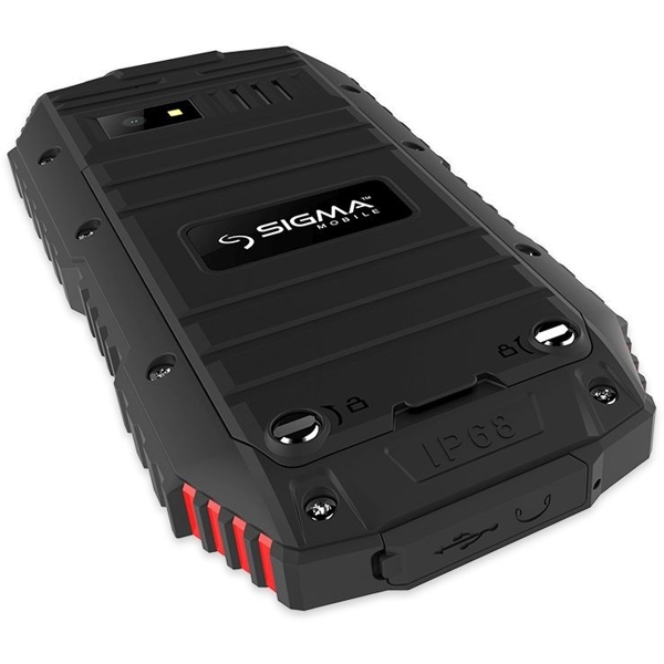 მობილური ტელეფონი Sigma X-Treme DT68, 32MB, 128 MB Dual SIM, Black-Red