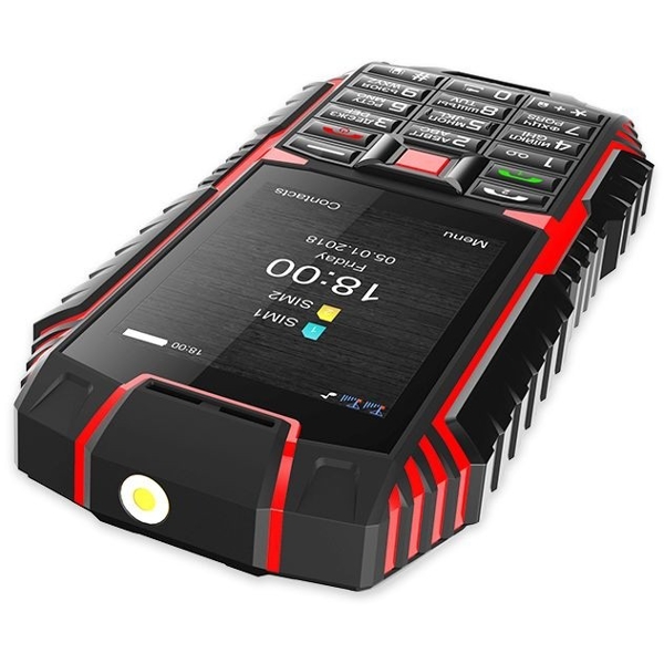 მობილური ტელეფონი Sigma X-Treme DT68, 32MB, 128 MB Dual SIM, Black-Red