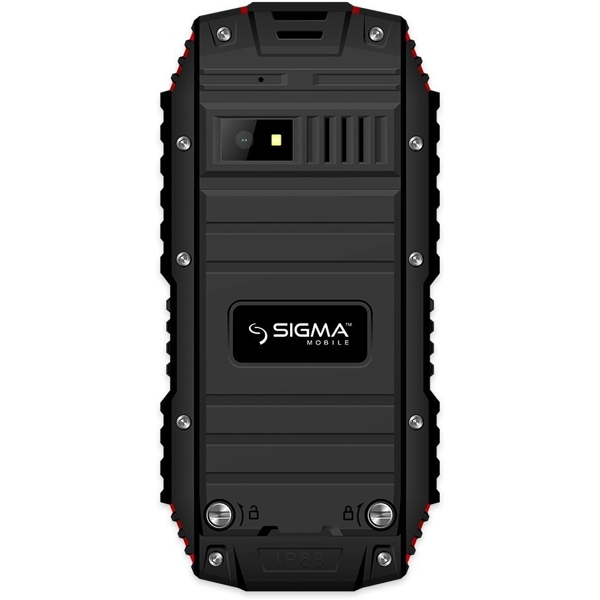 მობილური ტელეფონი Sigma X-Treme DT68, 32MB, 128 MB Dual SIM, Black-Red