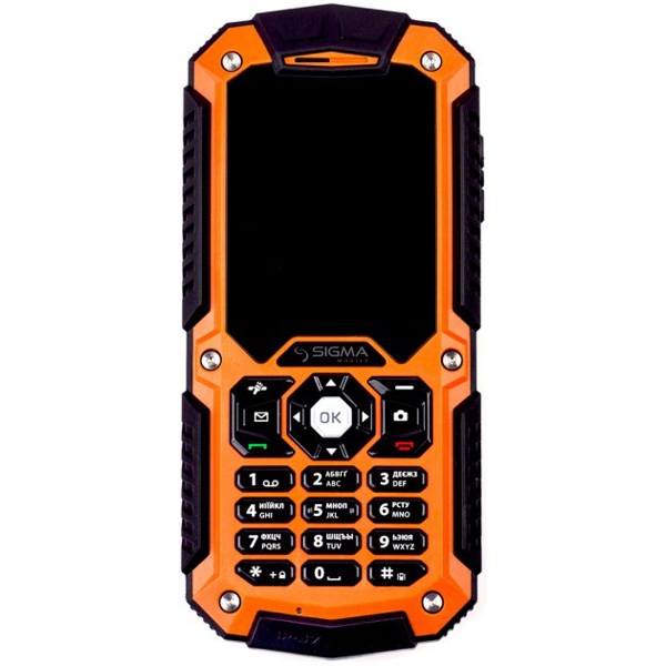 მობილური ტელეფონი SIGMA  X-TREME IT67m, 64 MB, 32 GB, Dual SIM, Black-Orange