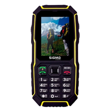 მობილური ტელეფონი SIGMA  X-TREME ST68 Dual SIM Black-Yellow