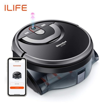 ILIFE W450 camera navigation robot vacuum cleaner app setting separate dirty water tank Molnia multiple cleaning