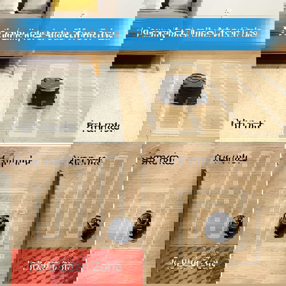 ILIFE W450 camera navigation robot vacuum cleaner app setting separate dirty water tank Molnia multiple cleaning