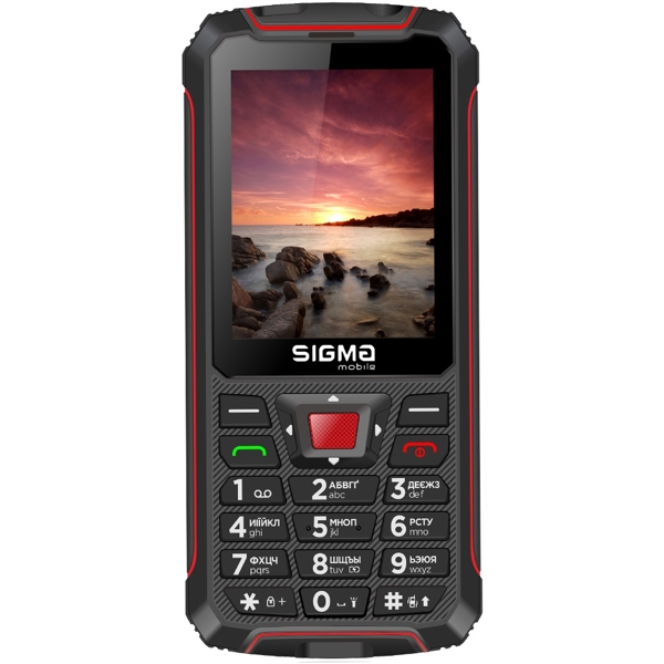 მობილური ტელეფონი SIGMA COMFORT 50 CF114 Outdoor,  Dual SIM, RED