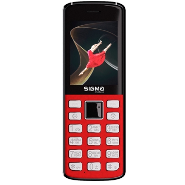 მობილური ტელეფონი SIGMA  X-style 24 ONYX, Dual SIM, Red