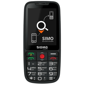 მობილური ტელეფონი SIGMA  Comfort 50 MEIPL Elegance 3, Dual SIM, Black