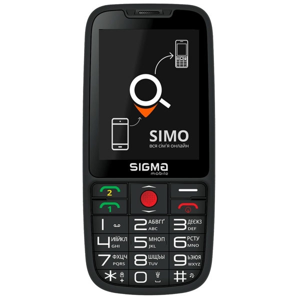 მობილური ტელეფონი SIGMA  Comfort 50 MEIPL Elegance 3, Dual SIM, Black