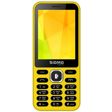 მობილური ტელეფონი SIGMA  X-STYLE 31 POWER, Dual SIM, Yellow