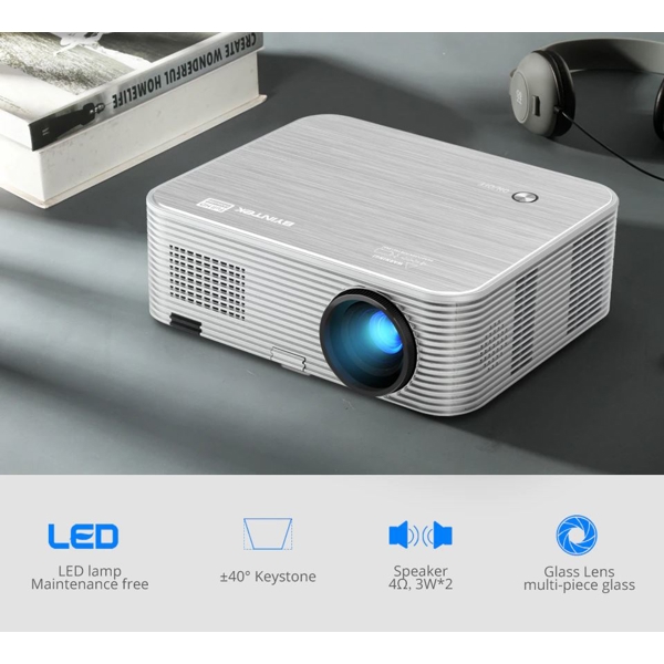 პროექტორი BYINTEK MOON K15 Android Full HD 1080P Android wifi LED 1920x1080 LCD Video Projector for Iphone Smartphones