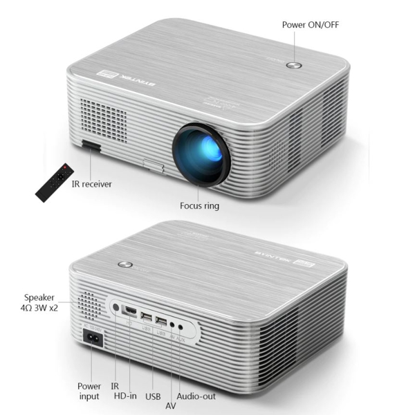 პროექტორი BYINTEK MOON K15 Android Full HD 1080P Android wifi LED 1920x1080 LCD Video Projector for Iphone Smartphones