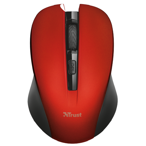 მაუსი Trust Mydo Silent Click Wireless Mouse Red