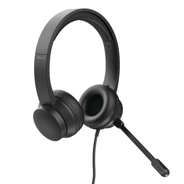 ყურსასმენი TRUST 24133 Rydo On-Ear USB Headset Black