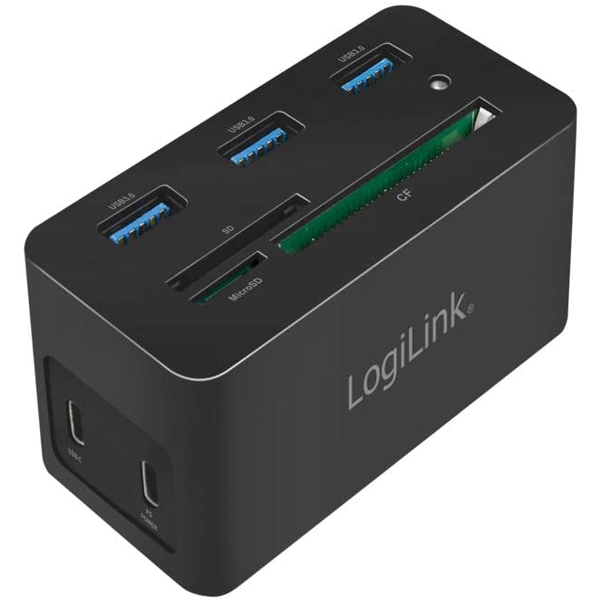 ადაპტერი Logilink UA0370 USB-C Docking Station 10-Port USB 3.2 Black