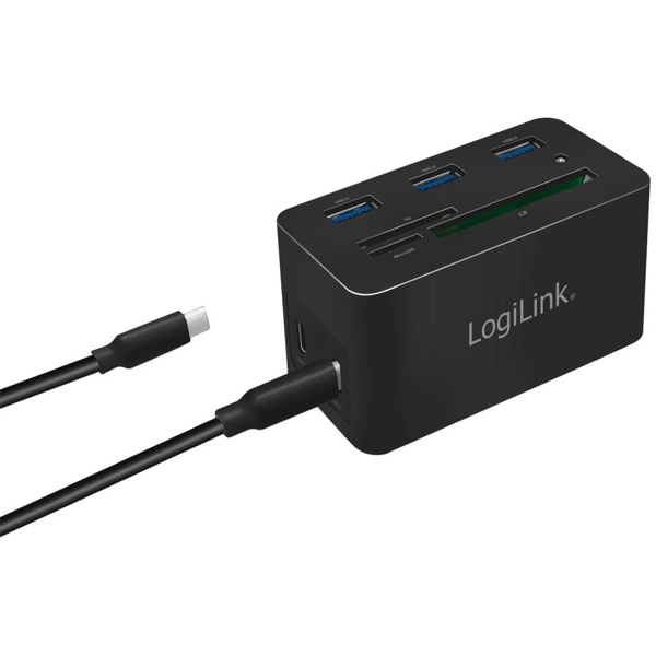 ადაპტერი Logilink UA0370 USB-C Docking Station 10-Port USB 3.2 Black