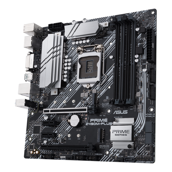 დედა დაფა ASUS PRIME Z490M PLUS s1200 Z490 4xDDR4, M.2, HDMI, DP, DVI, mATX 