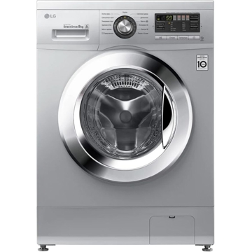 სარეცხი მანქანა LG F1296TD4 8 Kg, 1200 Rpm, A+ Silver 