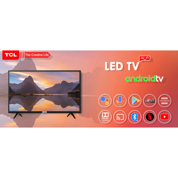 ტელევიზორი TCL 43S5200/RT41KT2-AP, 43", FHD, Smart TV, HDMI, USB, Bluetooth, Wifi, Black