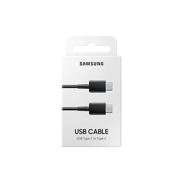 USB კაბელი SAMSUNG EP-DA705BBRGRU TYPE-C CABLE TO USB TYPE-C 60 W BLACK  EP-DA705BBRGRU