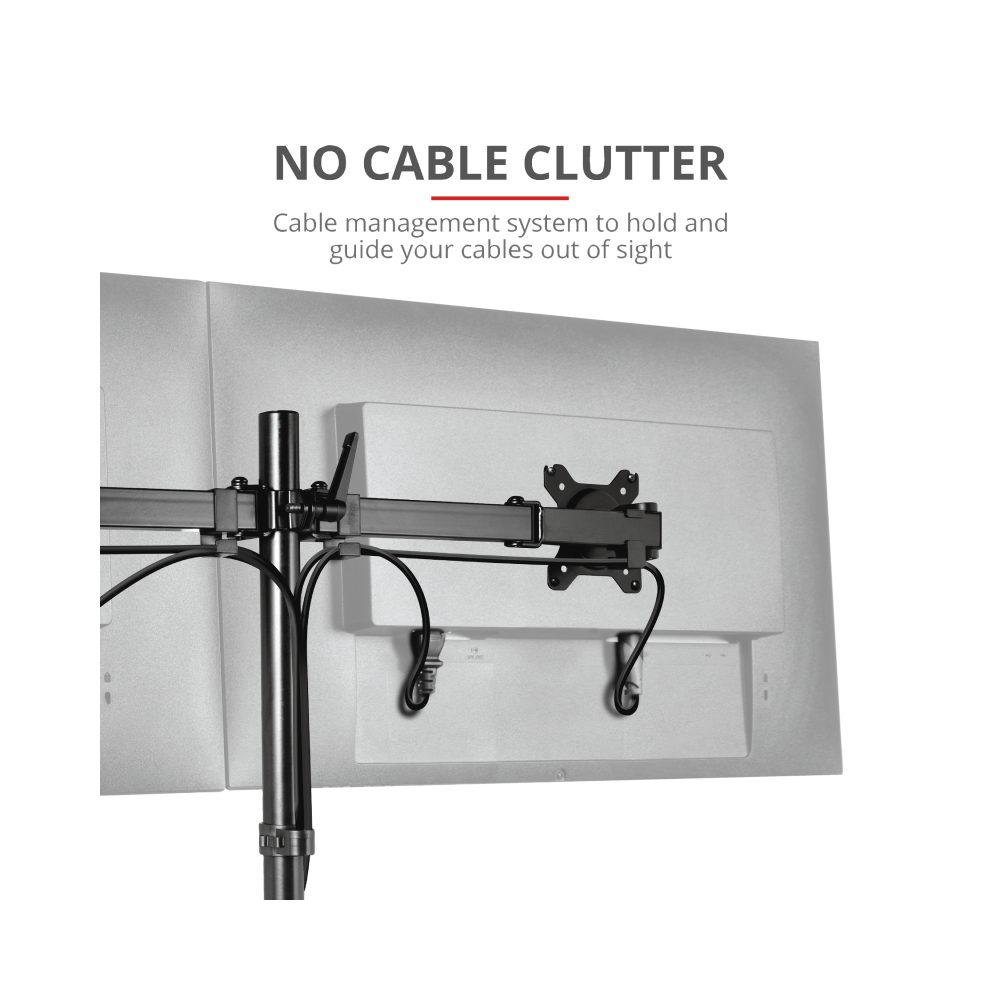 მონიტორის საკიდი Trust GXT 1120 Mara Dual Monitor Arm 32 " Black