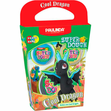 პლასტელინი PAULINDA PL-081378-17 Super Dough Cool Dragon black