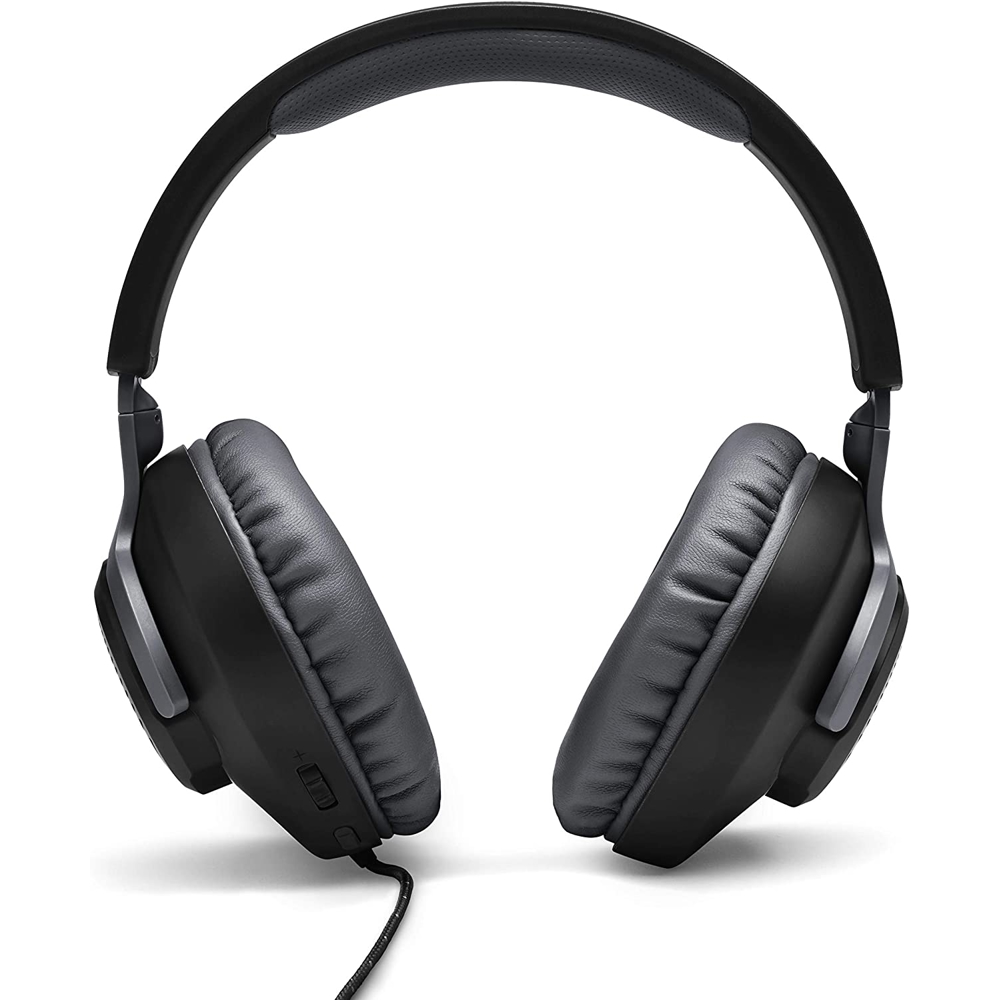 ყურსასმენი JBL Quantum 100 BLK Wired Over-Ear Gaming Headset with a Detachable Mic, Black