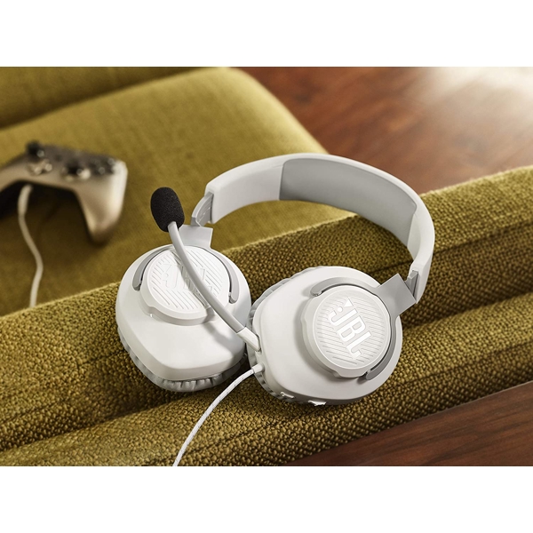 ყურსასმენი JBL Quantum 100 Wired Headband Gaming Headphones White