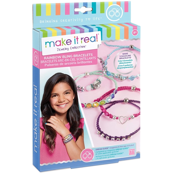 Make It Real 1206MR Rainbow Bling Bracelets