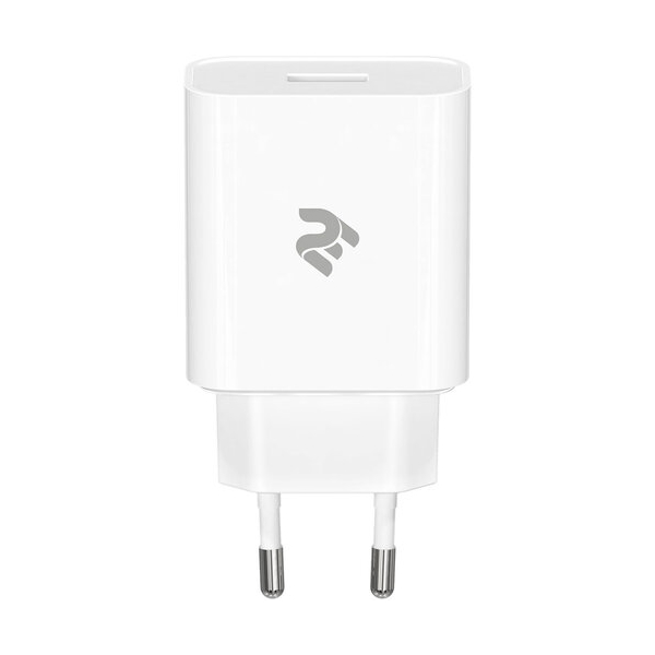 მობილურის დამტენი 2Е-WC1USB18W-W, Wall Charger USB QC3.0 DC5V/3A, Max 18W, White