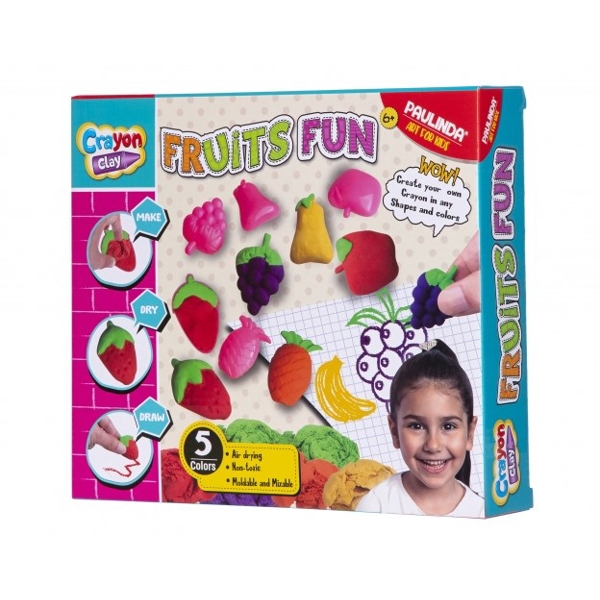 Paulinda PL-194011 crayon clay-fruits 